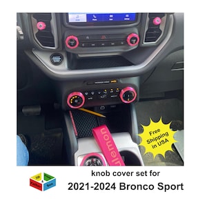 Knob Cover Set for Ford Bronco Sport 2021 - 2024 interior accessories knob covers 11 piece set
