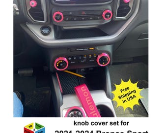 Knob Cover Set for Ford Bronco Sport 2021 - 2024 interior accessories knob covers 11 piece set