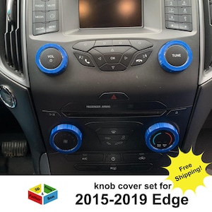 Knob Cover Set for Ford Edge 2015-2019 interior accessories knob covers 5 piece set