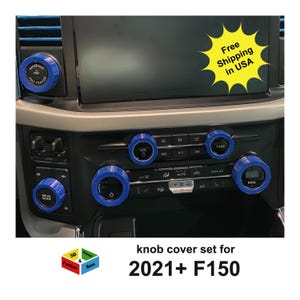 Knob Cover Set for Ford F150 2021+ interior accessories knob covers 7 piece set