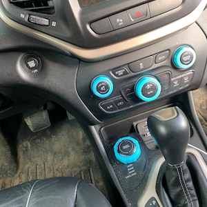 Knob Cover Set for Jeep Cherokee 2014 - 2022 interior accessories knob covers