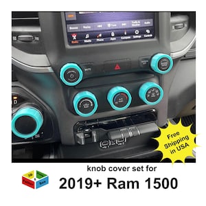 Knob Cover Set for Ram truck 1500 2019+ interior accessories knob covers