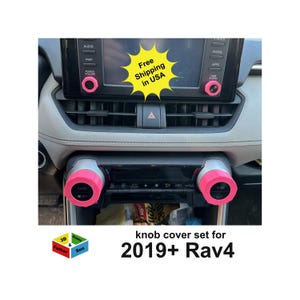Knob Cover Set for Toyota Rav4 2019+ interior accessories knob covers
