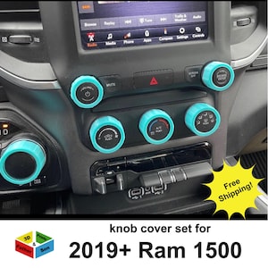 Knob Cover Set for Ram truck 1500 2019+ interior accessories knob covers