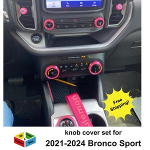 Knob Cover Set for Ford Bronco Sport 2021 - 2024 interior accessories knob covers 11 piece set