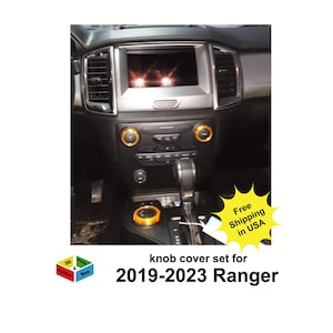 Knob Cover Set for Ford Ranger 2019 - 2023 interior accessories knob covers 4 piece set