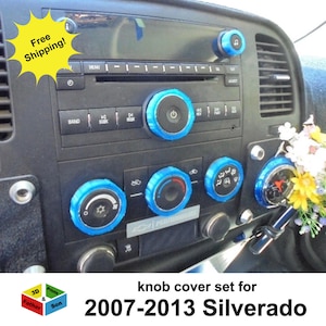 Knob Cover Set for Chevy Silverado 2007-2013 interior accessories knob covers