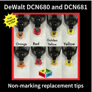 Non-Marking Nailer Tips for Dewalt DCN680/DCN681 - Durable TPU, USA Made