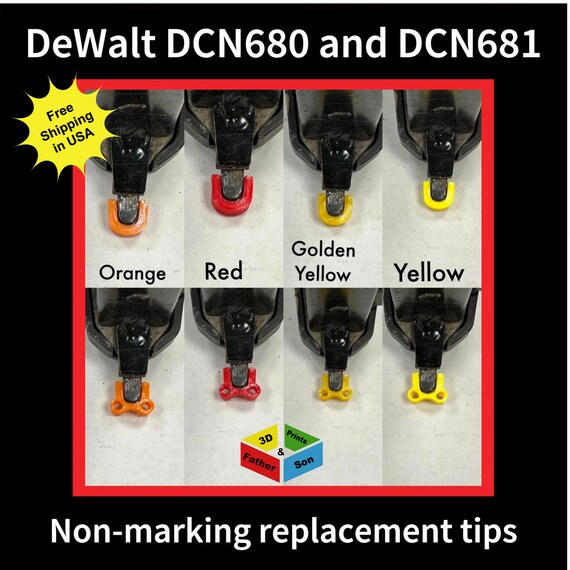 thumbnail image 2 of 6 Pcs N569446 N558471 Replacement Nailer No Mar Tip For DEWALT DCN680 DCN681 DCN680B DCN680D1 DCN681B 2 of 14
