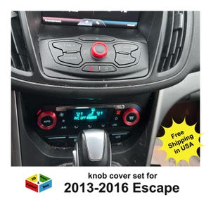 Knob Cover Set for Ford Escape 2013-2016 interior accessories knob covers