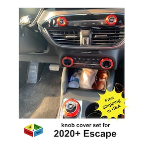 Knob Cover Set for Ford Escape 2020+ interior accessories knob covers