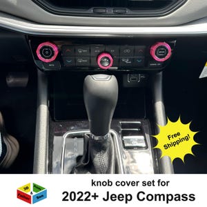 Knob Cover Set for Jeep Compass 2022+  interior accessories knob covers
