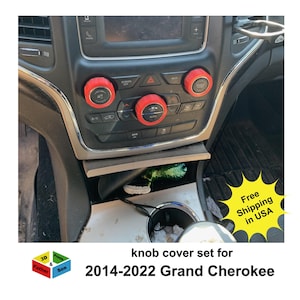 Knob cover Set for Jeep Grand Cherokee 2014 - 2022* interior accessories knob Covers