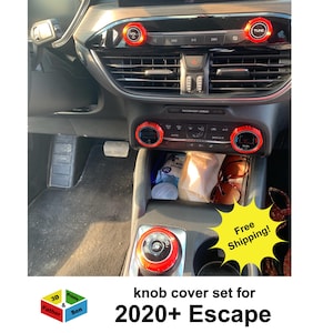 Knob Cover Set for Ford Escape 2020+ interior accessories knob covers