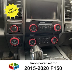 Knob Cover Set for Ford F150 2015-2020, 2017-2021 Super Duty interior accessories Knob Covers 7 piece set