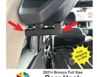 Gear & Cargo Hook for 2021+ Ford Bronco Full Size, 100 lb capacity, free shipping