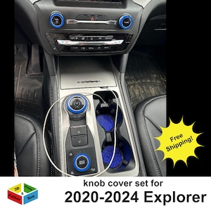 Knob Cover Set for Ford Explorer 2020 - 2024 interior accessories knob covers