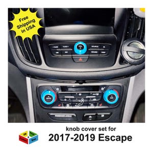 Knob Cover Set for Ford Escape 2017-2019 interior accessories knob covers 5 piece set