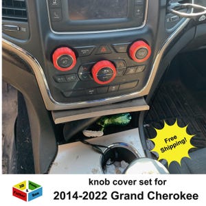 Knob cover Set for Jeep Grand Cherokee 2014 - 2022 interior accessories knob Covers