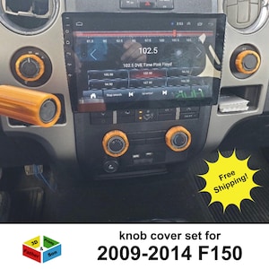 Knob Cover Set for Ford F150 2009 - 2014 interior accessories knob covers 8 piece set