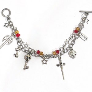 Chainsaw Man Anime Manga Power Hayakawa Charm Bracelet Jewelry Fan Merch Stainless Steel