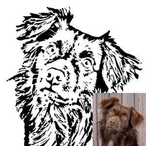 Car sticker of your own animal, motif of your own dog, dog sticker, black or white personalized, also expandable vaccination certificate.