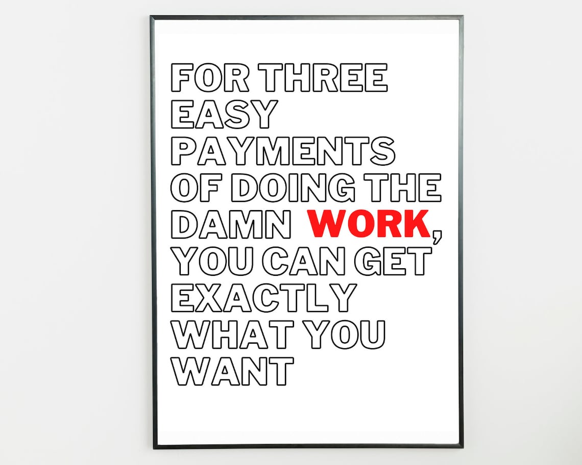 Motivational Wall Art Digital Download Bundle Set of 4 Etsy