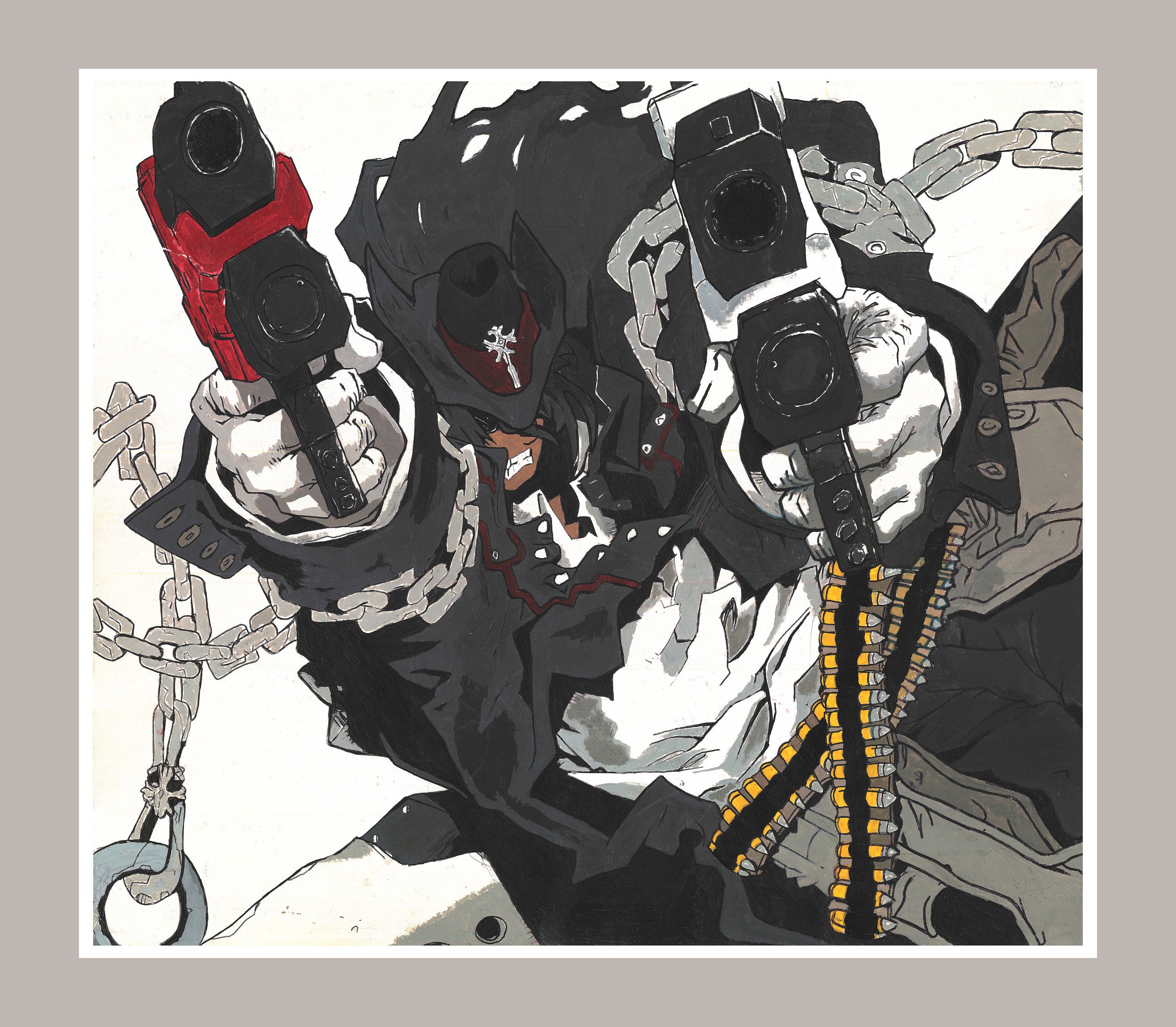 Gungrave Fine Art Print anime Manga Fanart Video Game - Etsy Gungrave Fine Art Print anime Manga Fanart Video Game - Etsy