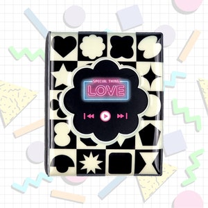 Kpop Photocard Binder for 2.5"x3.7" Size for Larger Photocards, 40 Pockets 20 Pages, Album Case, Collecting Book
