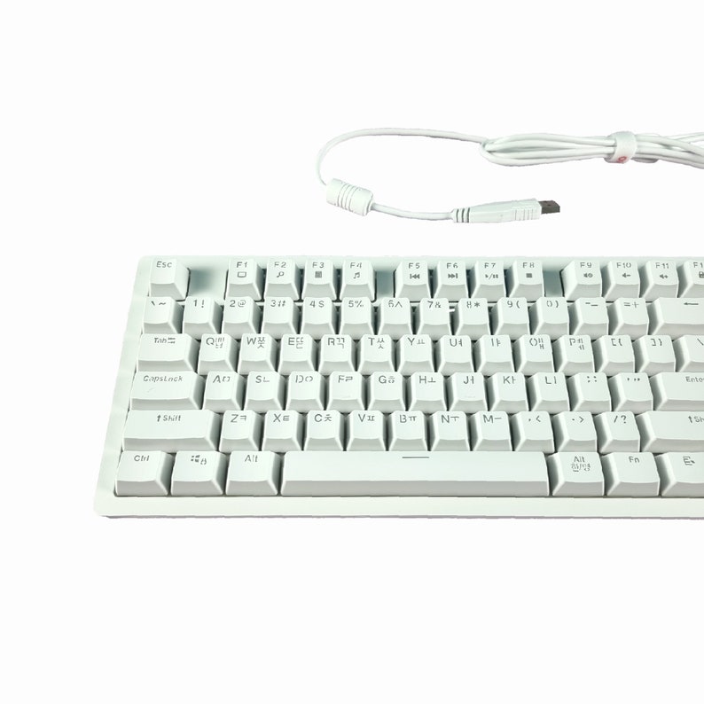 USB Korean Keyboard Mechanical Hangul Keyboard Linear RGB Etsy