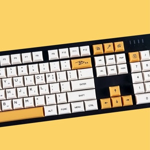 140 tasti Honey Bee set di tasti coreani, PBT, tasti Hangul coreano e inglese, tastiera coreana