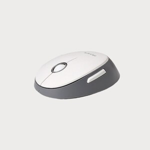 View of Retro Bluetooth Korean Keyboard & Mouse Set, Pink and Gray Color ...