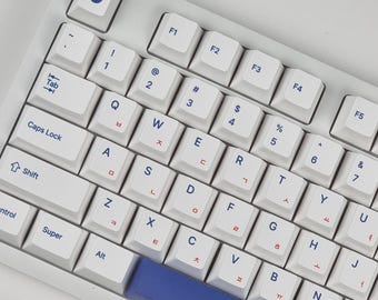 135 Keys Taegeuk Korean Keycap Set, Korean Symbol Inspired Hangul Keycaps PBT, Cherry for Mechanical Keyboards, Korean and English Keycaps