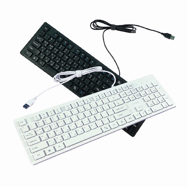 USB Korean Keyboard Membrane Hangul Keycaps Chocolate Etsy