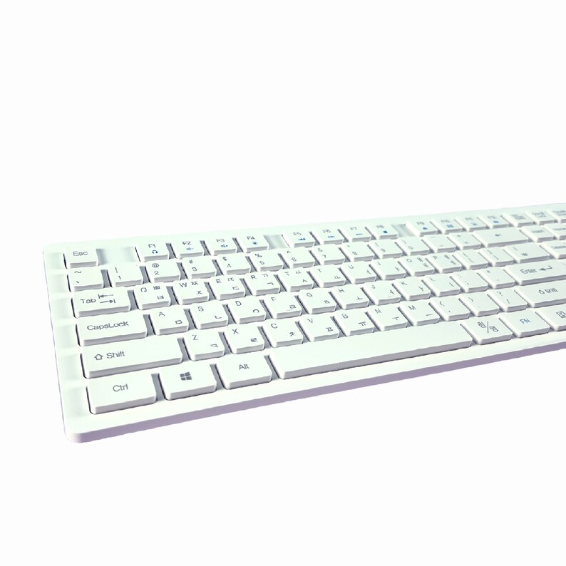 USB Korean Keyboard Membrane Hangul Keycaps Chocolate Etsy