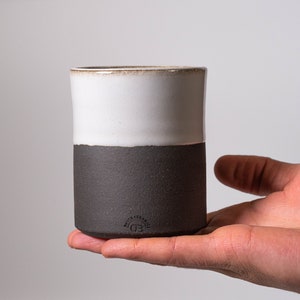 Handless 12oz ceramic cup mug | Artist made