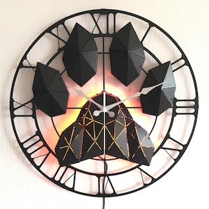 Veterinarian 3D Metal Wall Clock – Vet Room Decor, Gift for Pet Lovers & Veterinarians