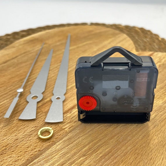 Mouvement D'horloge Quartz Silencieux à Haut Couple - Mécanisme De Remplacement Noir Avec Aiguilles - DIY Horloge Murale