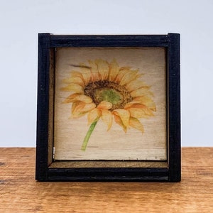 Sunflower Sign, Mini Wood Signs, Sunflower Decor, Tiered Tray Decor, Spring Decorations For Home, Sunflower , Shelf Sitter Sign, farmhouse