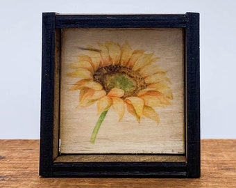 Sunflower Sign, Mini Wood Signs, Sunflower Decor, Tiered Tray Decor, Spring Decorations For Home, Sunflower , Shelf Sitter Sign, farmhouse