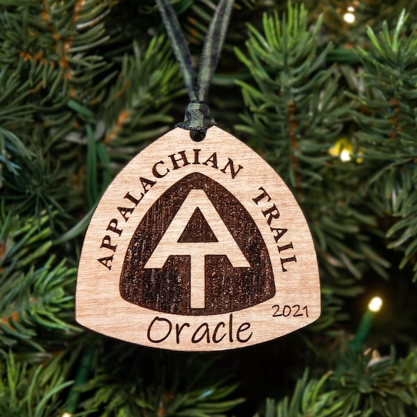 Appalachian Trail Christmas Ornament, Thru Hiking, Gifts for Backpackers, Personalized Gifts, Outdoorsy Gifts, Hiking Gift, A.T Hiker Gift