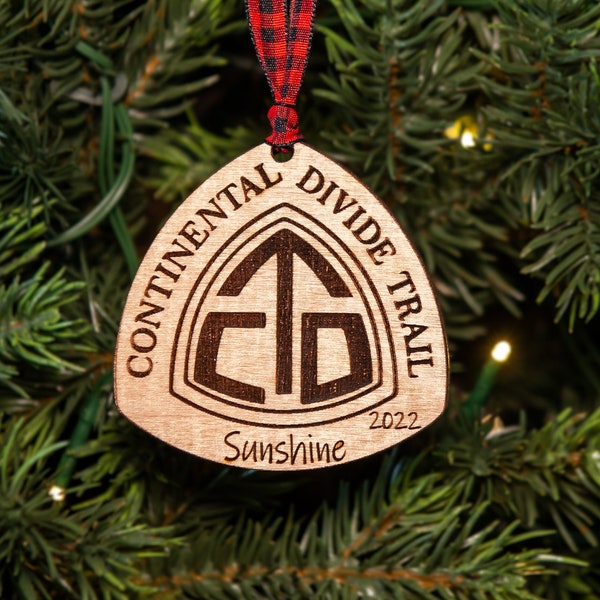 CDT Thru Hiker Ornament, Continental Divide Trail, Unique Gifts for Hikers, Backpacking Gift, Outdoorsy Gift, Personalized Hiking Gift