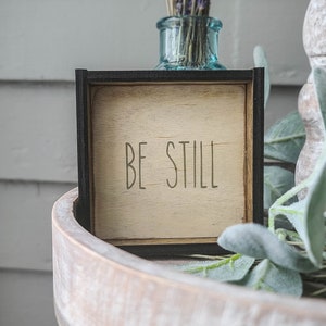 Mini Signs For Tiered Trays, Shelf Sitter Sign, Tiered Tray Signs, Mini Signs Decor, Farmhouse Signs For Kitchen, Wood Framed Signs For Home