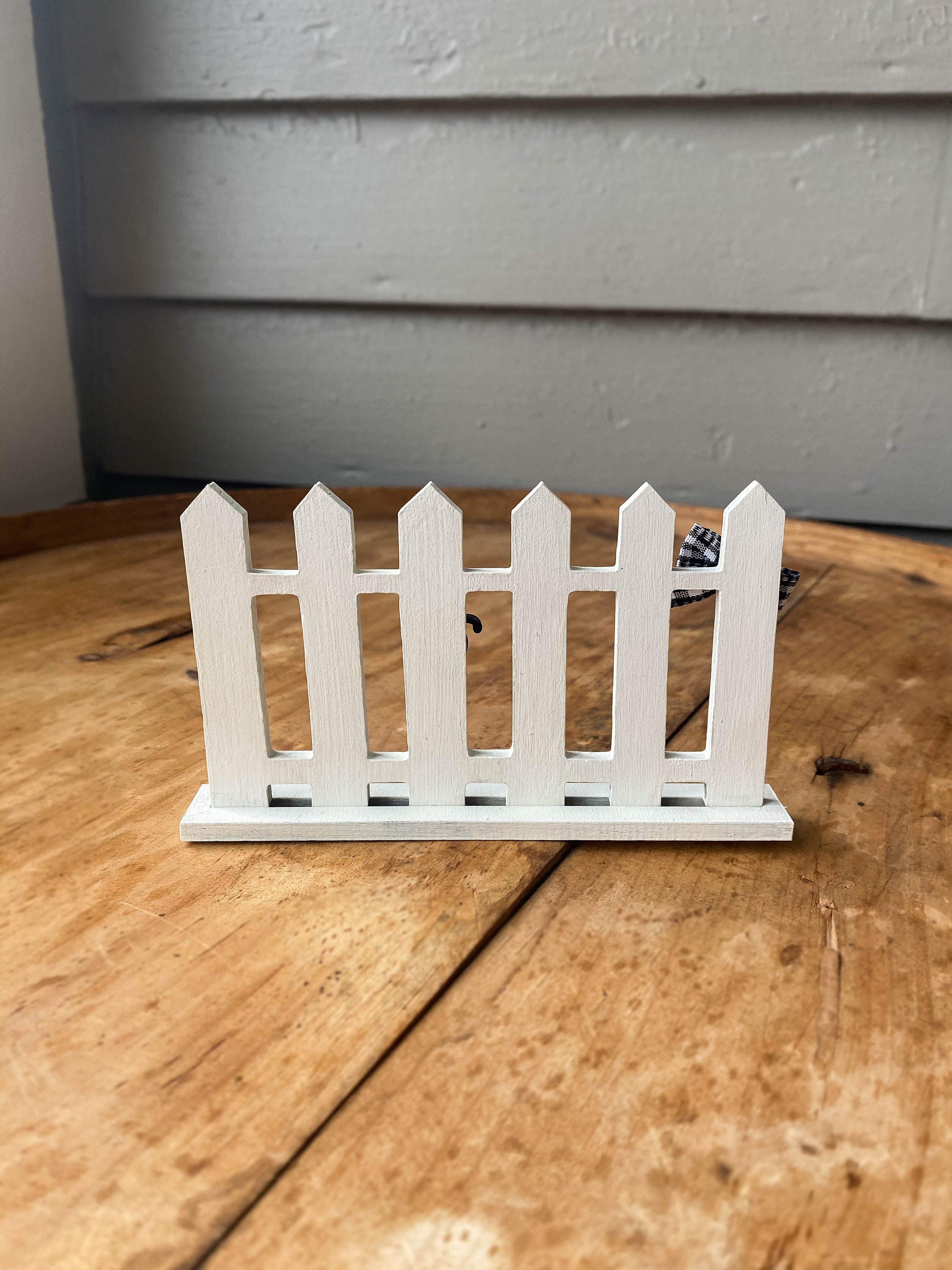 Mini Fence for Tiered Tray White Picket Fence Farmhouse Etsy