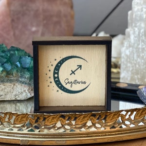 Sagittarius Zodiac Sign, Mini Wood Sign, Sagittarius Horoscope Gift, Sagittarius Art, Astrology Gift, Sagittarius Gift, November Birthday