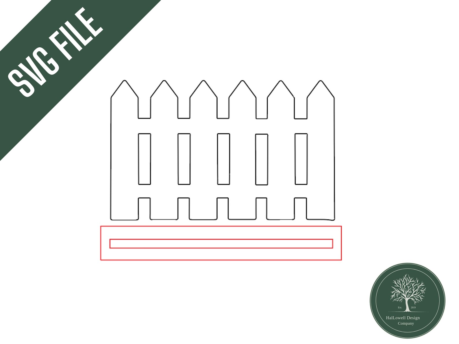 Picket Fence SVG Laser Cut Files Wooden Fence Panel Fence Etsy