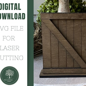 Barn Door, Farmhouse Style SVG, Rustic Digital Files, SVG files for Glowforge, Laser Cut Files, Digital Download Instant, Barn SVG,