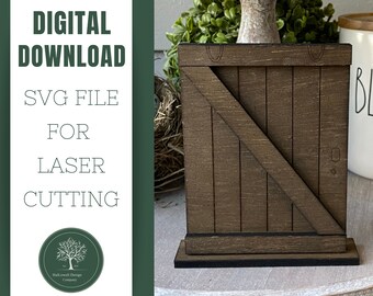 Barn Door, Farmhouse Style SVG, Rustic Digital Files, SVG files for Glowforge, Laser Cut Files, Digital Download Instant, Barn SVG,