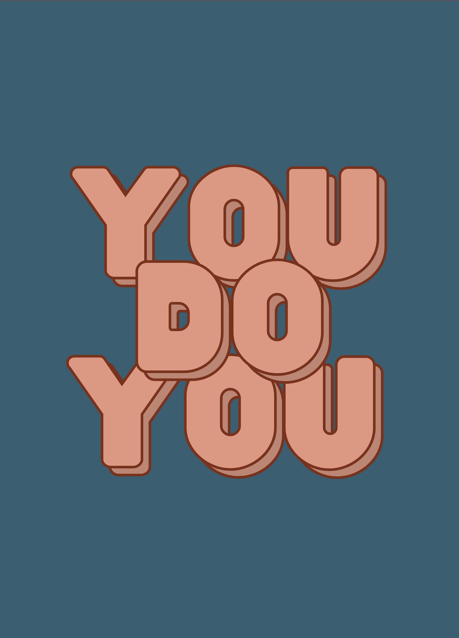 YOU DO YOU Wall Art Print Home Decor Decoration Bright Etsy