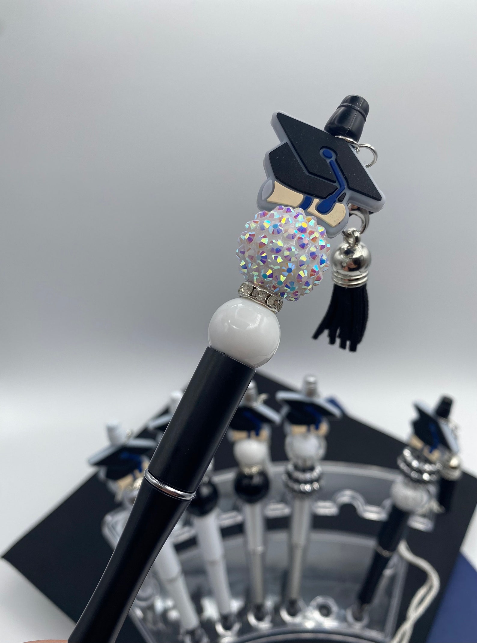 Graduation Beaded Pen With Tassel: Refillable Ink Pen - Etsy